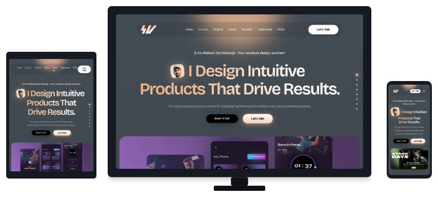 SerVeekay responsive website mockup