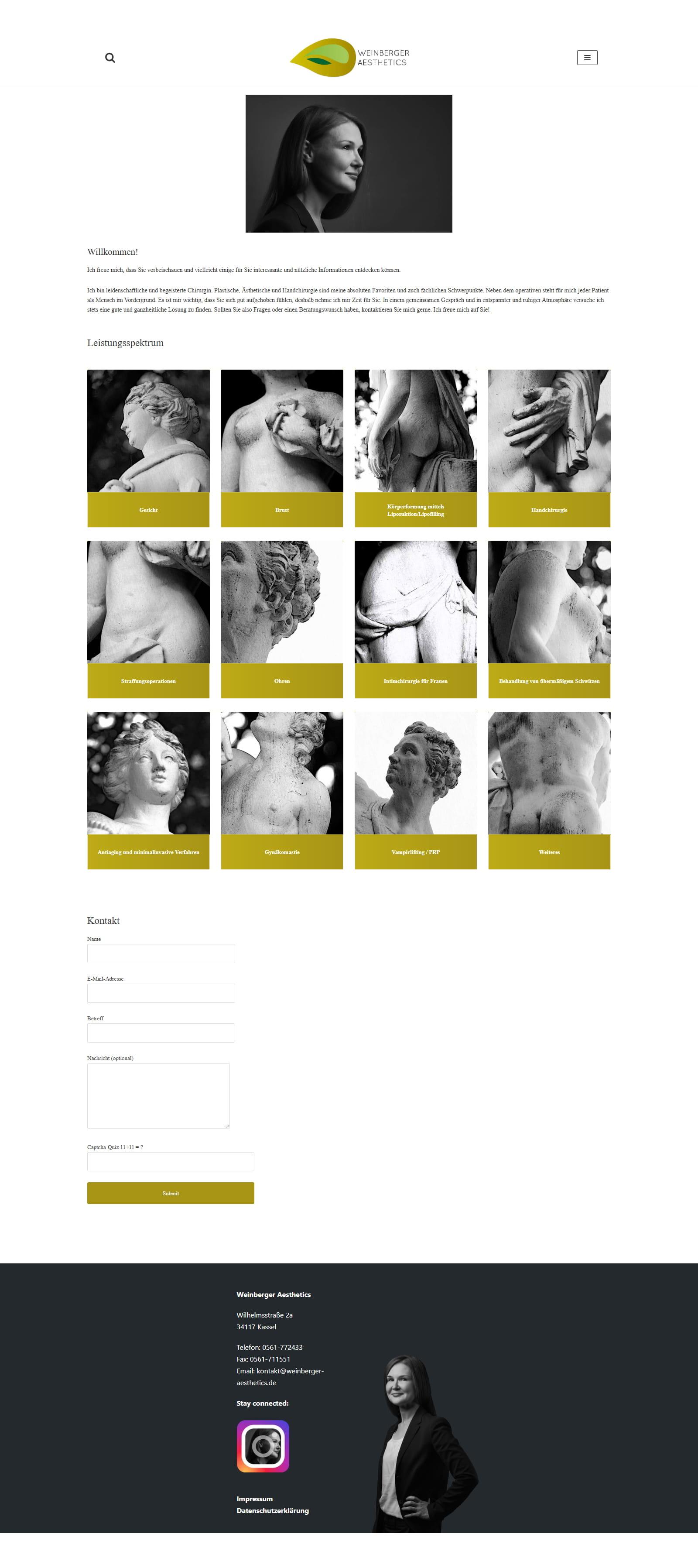 weinberger-aesthetics.de / old neve + live composer homepage