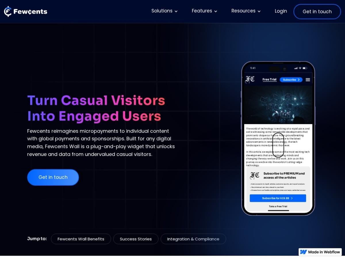 Screenshot preview for Fewcents